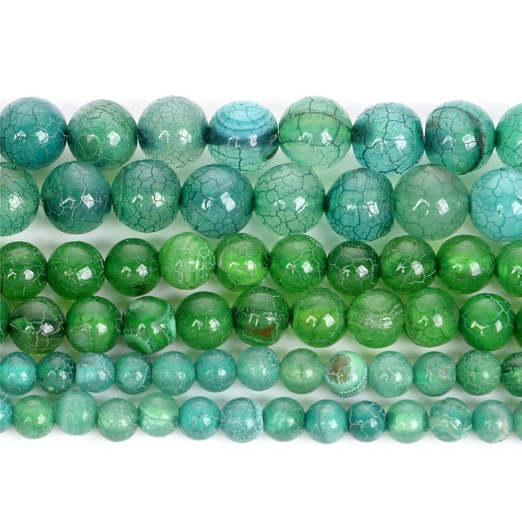 Perles rondes agate verte 10mm pour la fabrication de bijoux et bracelets DIY
