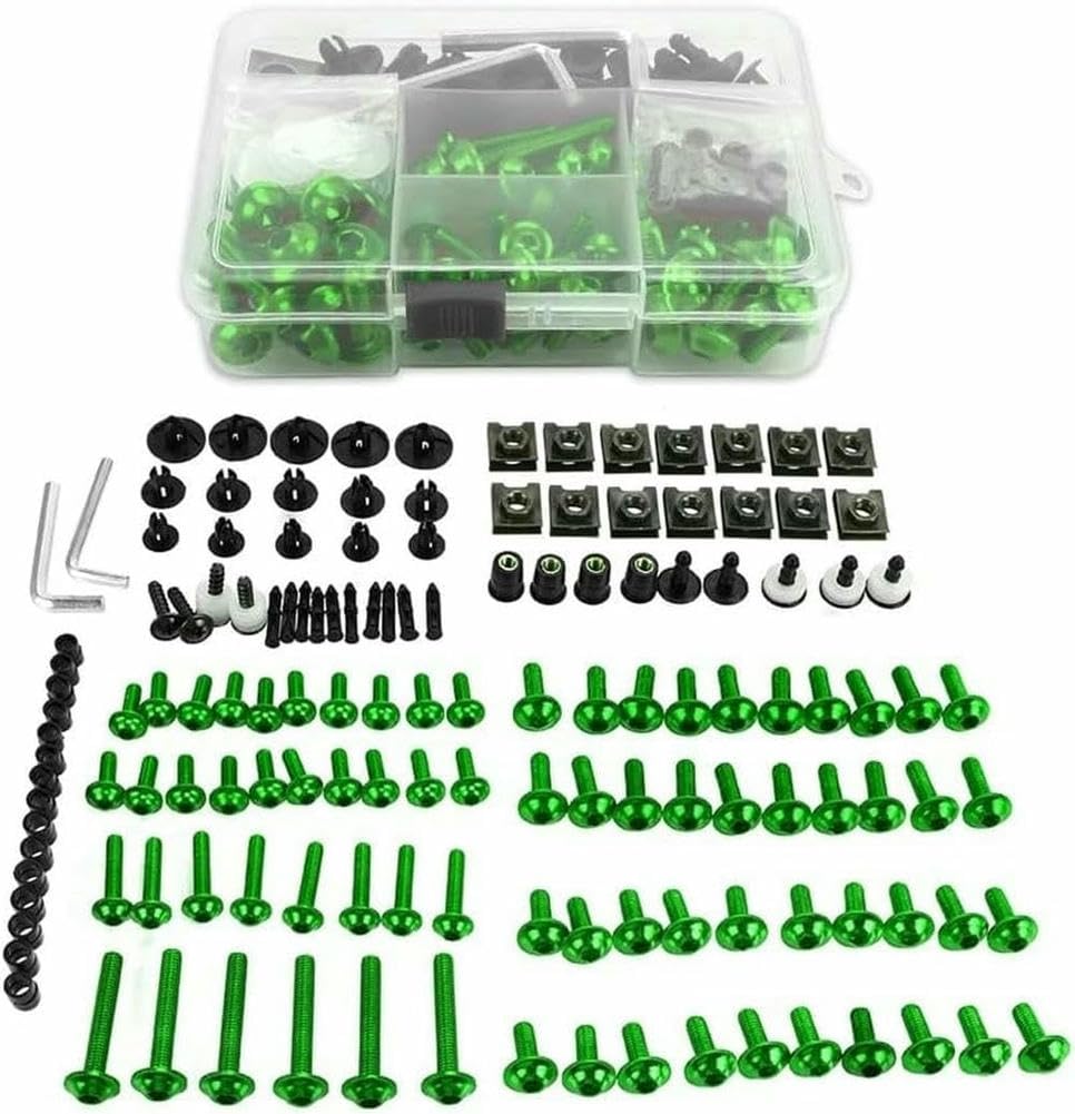 Kit di Bulloni Colorati per Carenatura Moto per Kawasaki Z750 Z 750 Z750s 2007-2012 2009 2010 2011 Viti di Fissaggio Parabrezza Parti di Utensili Accessori