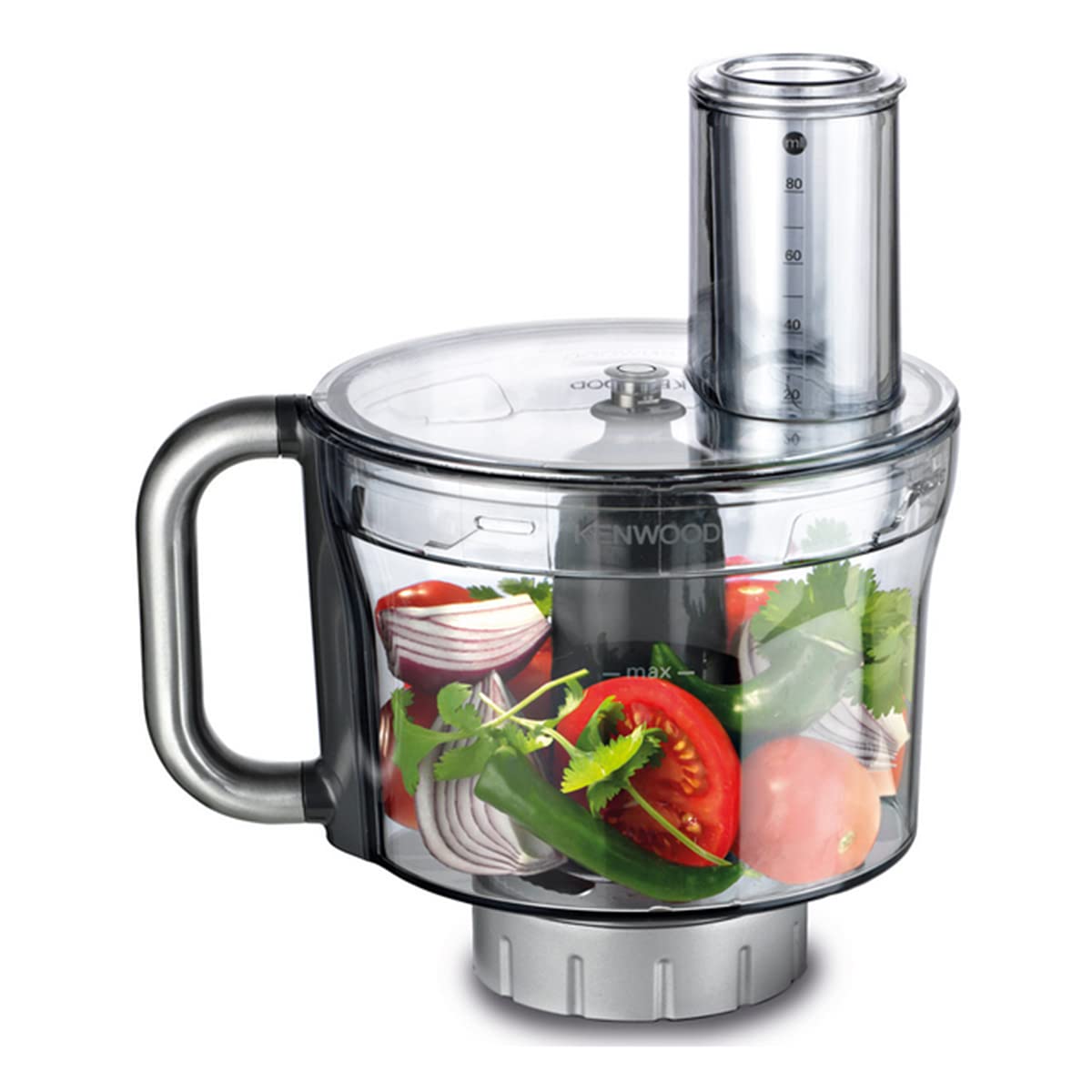 Kenwood KAH647PL Accesorio procesador de alimentos compatible con robot de cocina Chef y Major, color gris transparente