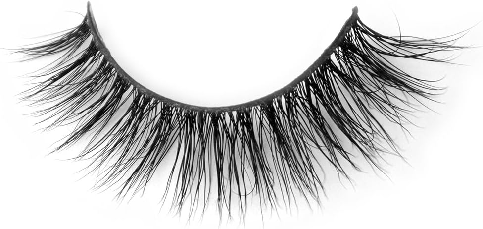 100% Siberia Real Mink Fur Hand-made 3D Thin Charming Natural False Eyelashes(WM01)