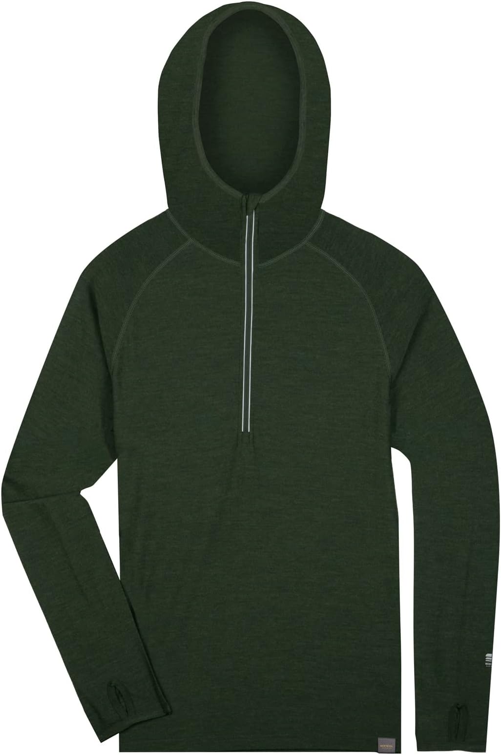 MERIWOOL Men’s Base Layer Hoodie Lightweight Merino Wool Long Sleeve Thermal