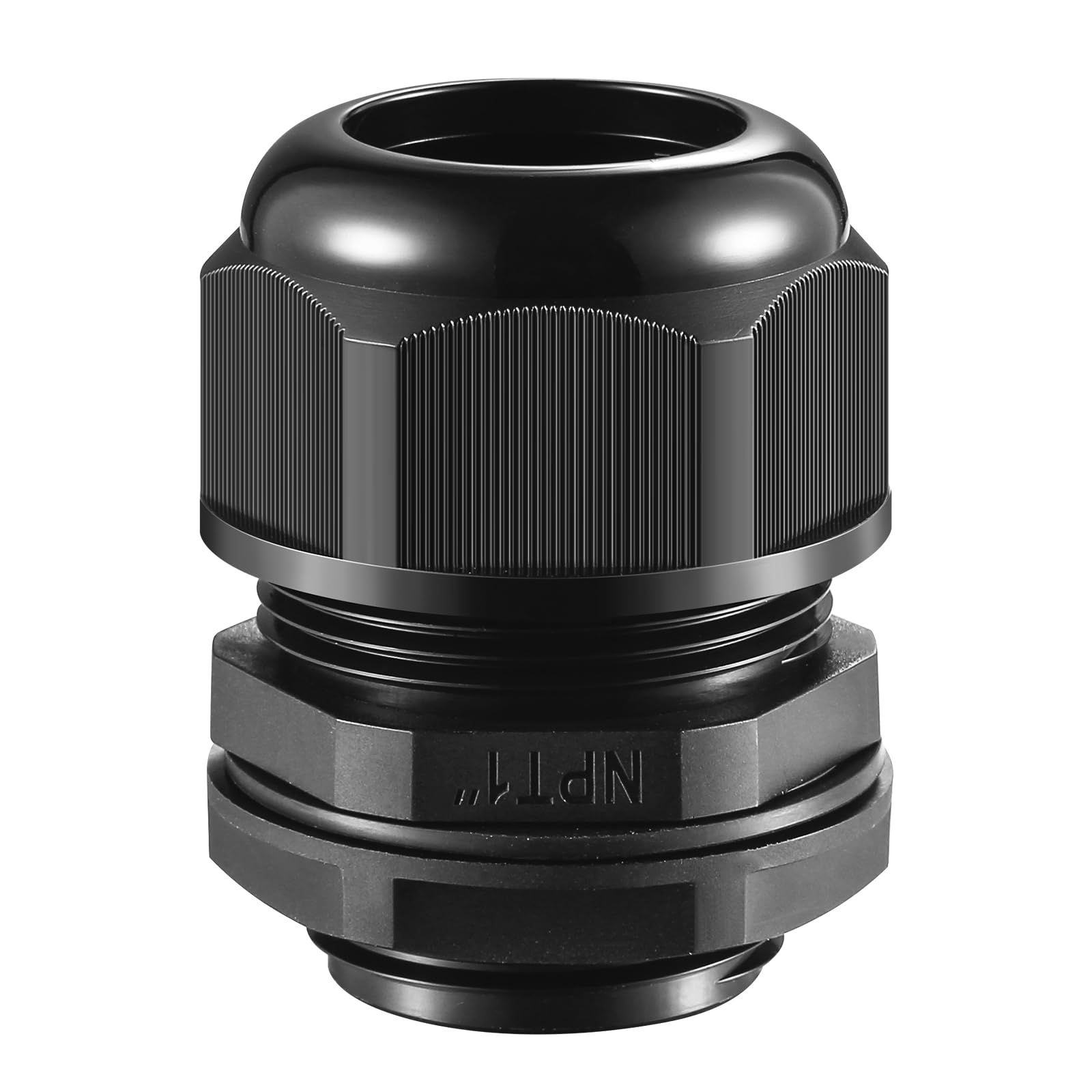 RTHIEAI 25 giunti pressacavi in nylon NPT da 17-25 mm, con guarnizioni, dado di bloccaggio regolabile IP68, pressacavo impermeabile, certificato UL e RoHS