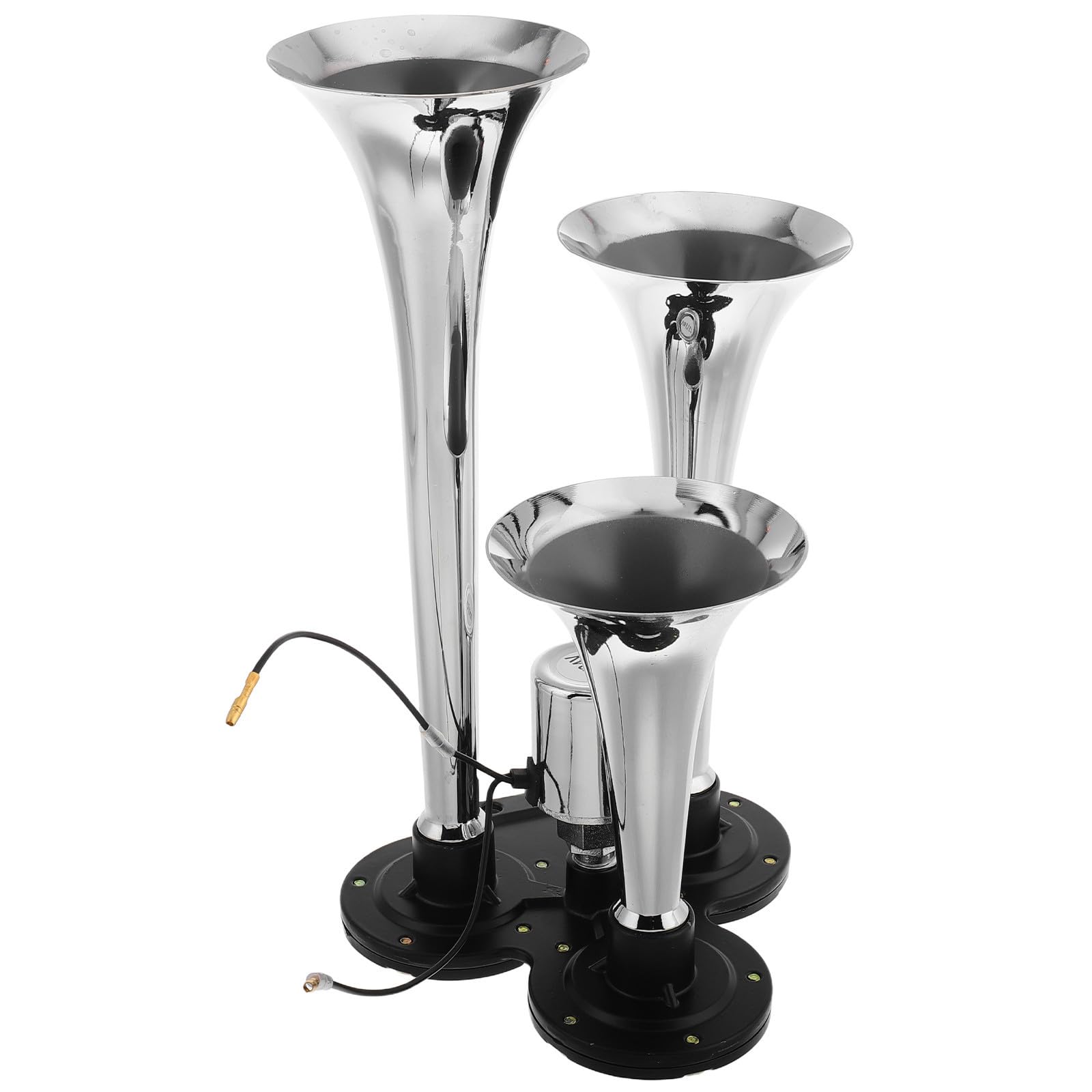 Tromba d Aria a Tre Campane per Auto e Moto, 12/24v Argento