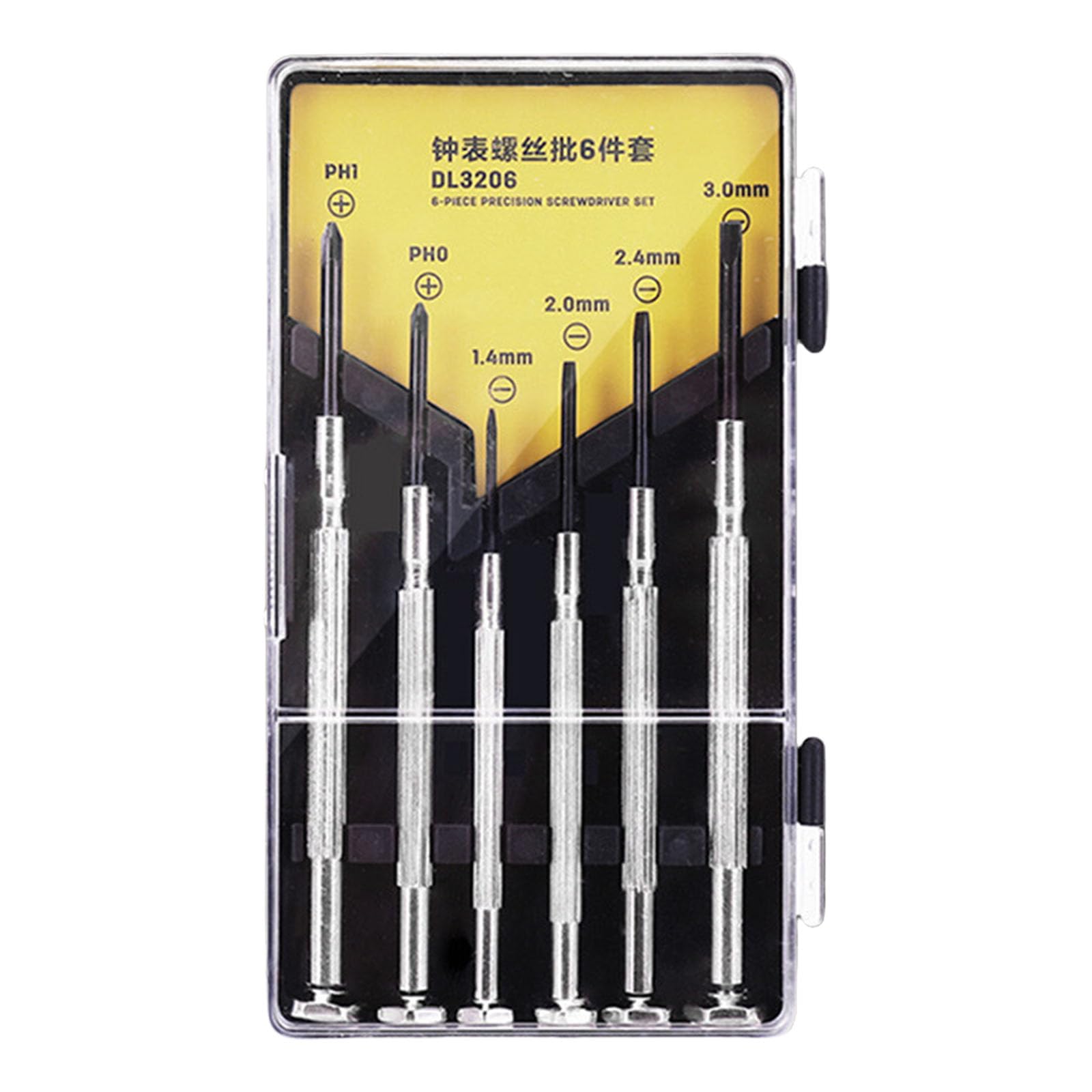 Tsophreniq Regular Version Screwdriver Set 6Pcs, Long-Lasting Hand Tool For Electronics, Eyeglass, Computer Repair Set Multifunction