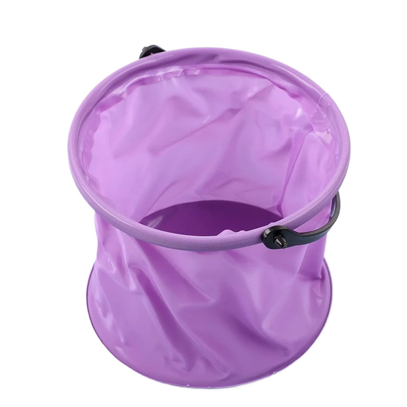 Secchio Pieghevole 1 secchio pieghevole multifunzionale, secchio da pesca portatile for spiaggia, viaggi e attività all'aperto(Purple)
