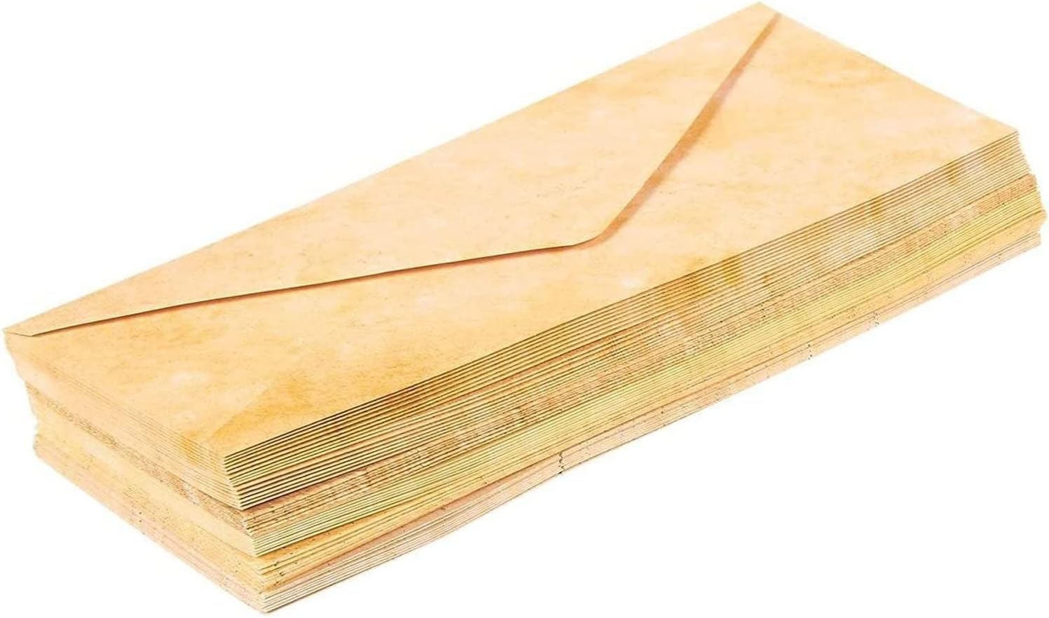Best Paper Greetings Rectangular Vintage Envelopes - Antique Invitation Envelope Designs - Bulk Vintage Stationery Set - Pack of 48, 8.7 x 4 in, Brown - Image 6