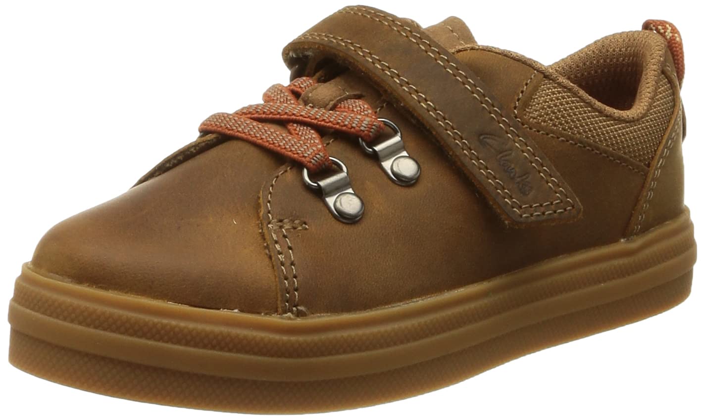 Clarks Boys' Jazzy Tap K. Trainers, tan, 11 UK