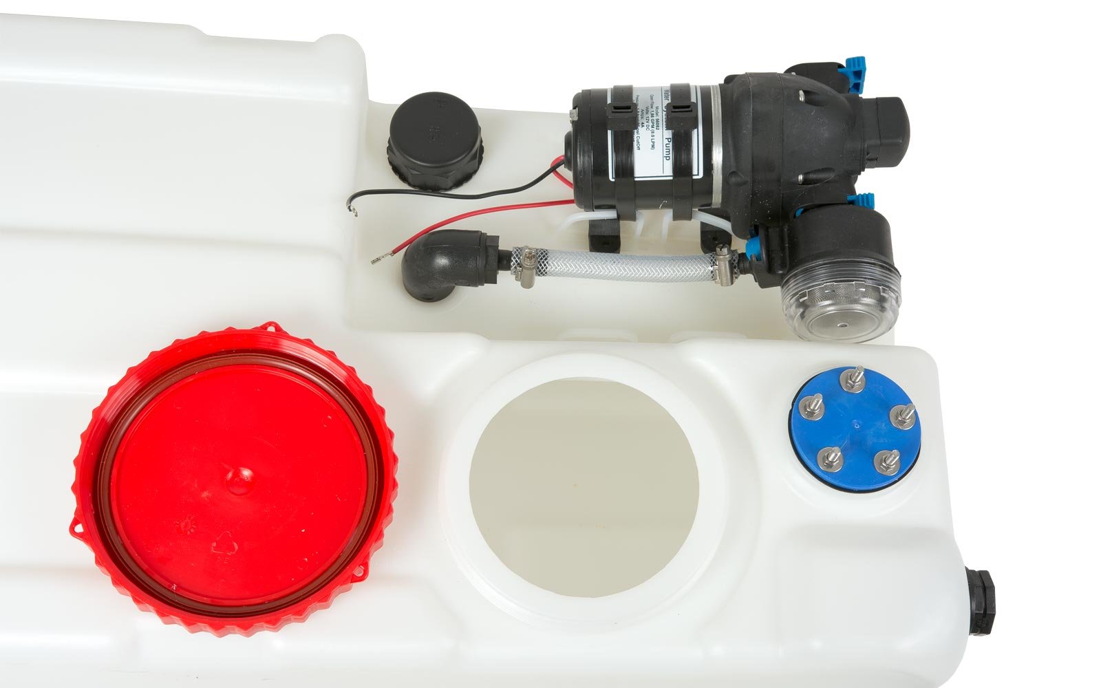 Nuova Rade Wassertank Bora 12 V Pumpe 40 L / 60 L / 80 L / 100 L Förderleistung 8 Liter/min Frischwassertank Bootstank Tank Boot