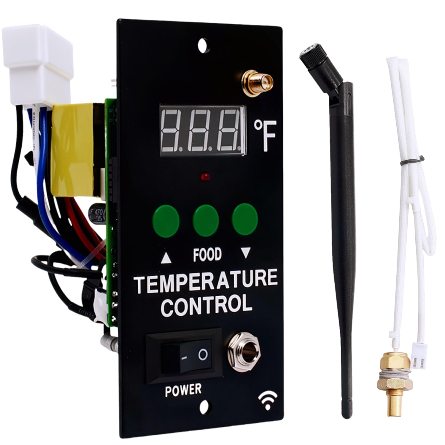 Photo 1 of Upgrade WiFi Smart Digital Control Board Replacement Parts for Green Mountain Jim Bowie Choice Grills, Part Number: P-1053 Comes with Thermal Temperature Sensing Probe
