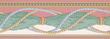 7 in x 15 ft Prepasted Wallpaper Borders - Contemporary Wall Paper Border BR5001B