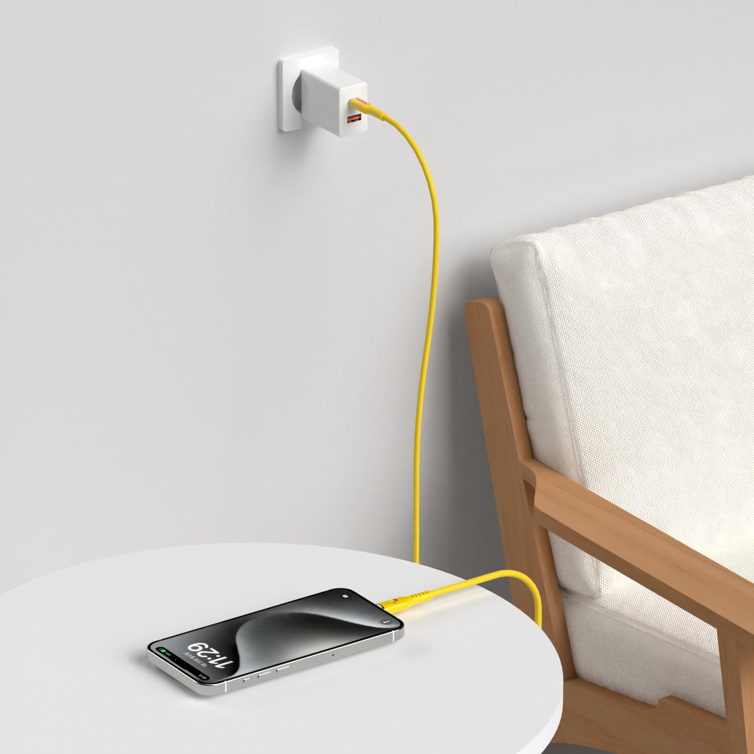 Haribo - Cable USB C a USB C (paquete de 2, 5 pies), carga rápida PD de 60 W, cables de carga USB 2.0 estilo oso de goma para iPhone, Samsung Galaxy