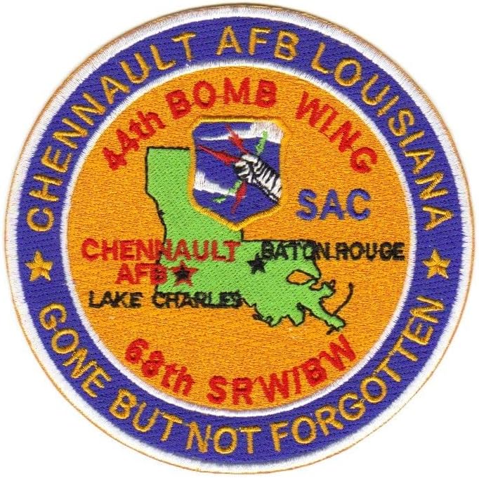 USA BASE PATCH, CHENNAULT AFB LA. 44TH BW, 68TH SRW, GONE BUT NOT FORGOTTEN
