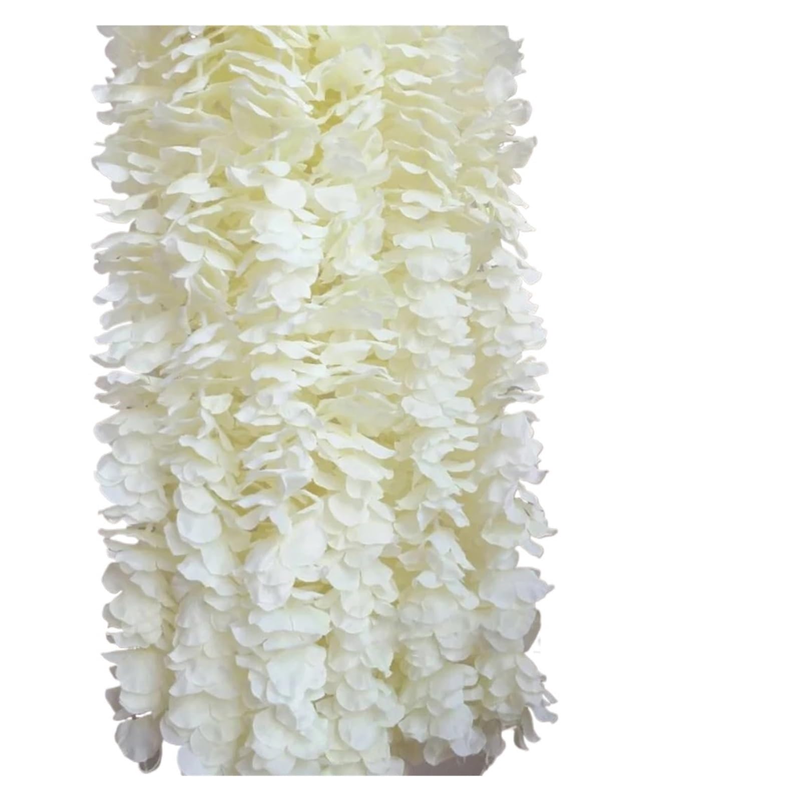 Kunstblumenstrauß, Girlande, Rattan-Schnur, Seidenblumen, Heim- und Gartendekoration(Milk White,20PCS)