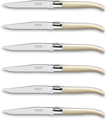 Miniatura 3 de ALAIN SAINT-JOANIS Laguiole - Juego de 6 cuchillos para carne con asas de madera de Rio
