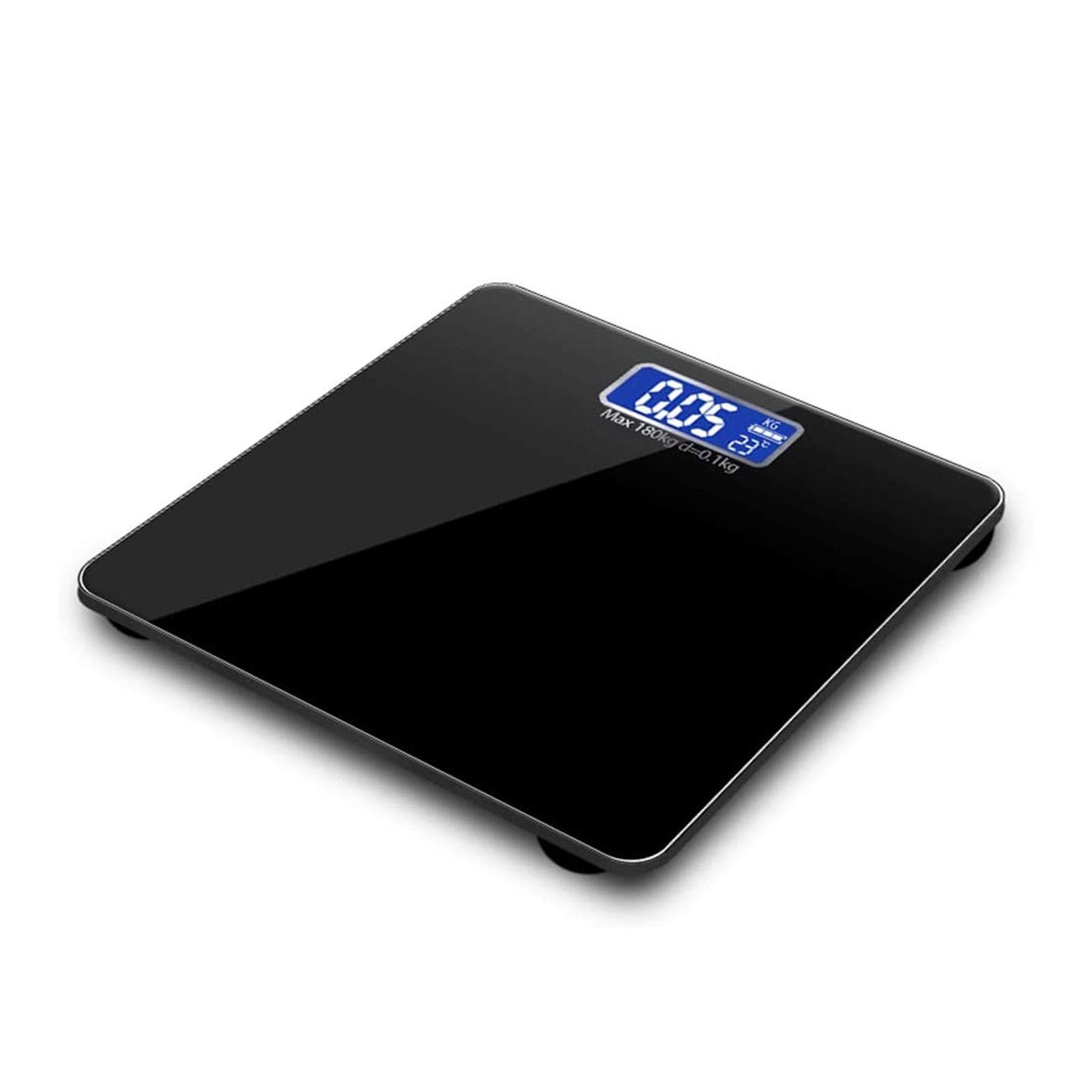 Digital Body Weight Scale with LED Display Ultra Slim Round Corner Design for Bathroom Gym Yoga Studio 396