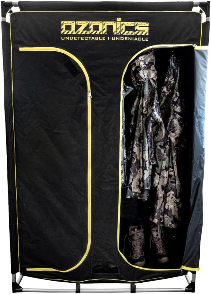 Ozonics O.N.E. Locker - Pre-Treat and Store Hunting Gear | Pairs with HR230, HR300, OrionX, HR500 for Odor Removal and Scent Elimination from Hunting Clothing, Apparel and Equipment