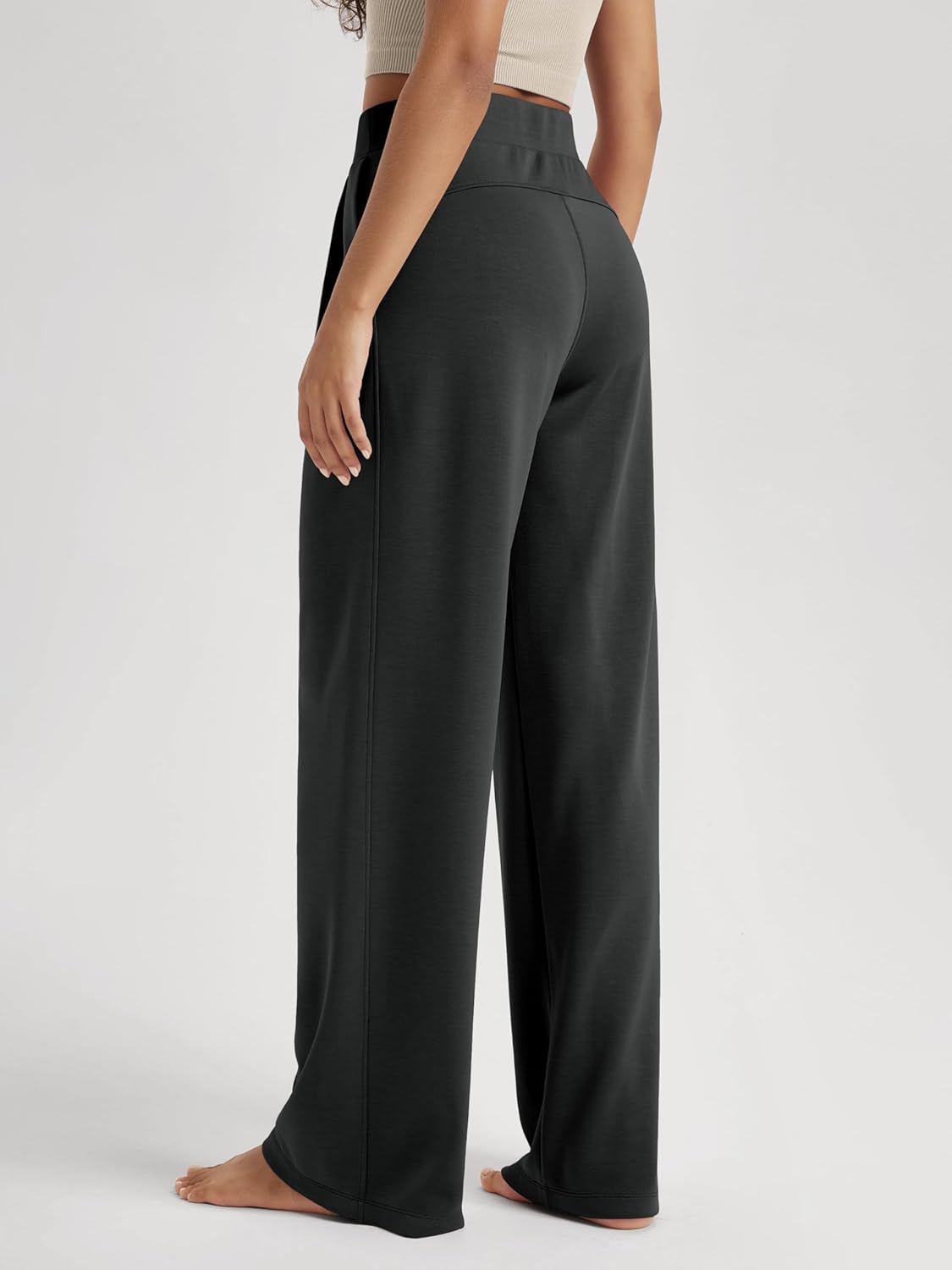 ODODOS Modal Soft Wide Leg Pants for Women High Waist Casual Relaxed Pants with Pockets-27/29"/ 31" Inseam - Image 3