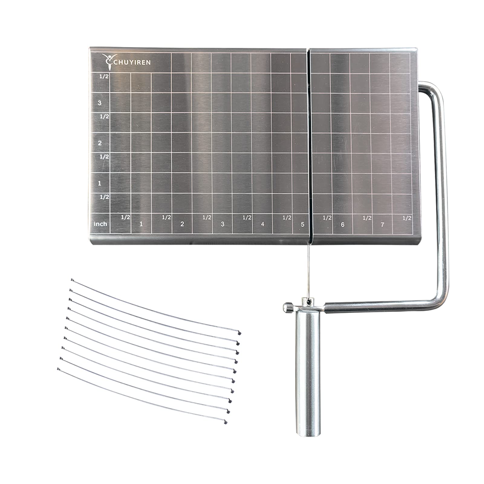 Buy Cheese Slicer Board, Cream Cheese Slicer with 10 Replaceable Slicer