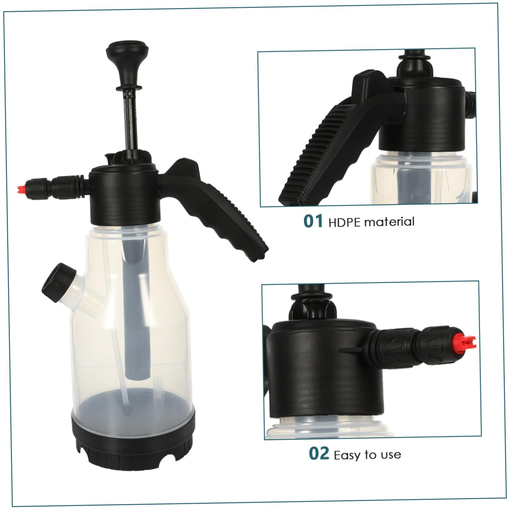 HAPINARY Upgrade Car Detailing Sprayer 2l Foam Sprayer Bottle for Professional Use