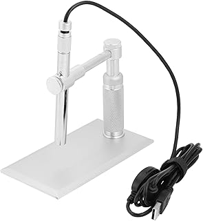 Digital Microscope, Metal Pen Microscope Endoscope Usb Connector, USB Digital Microscope Magnifier Camera Stand Webcam Magnifier Loupe
