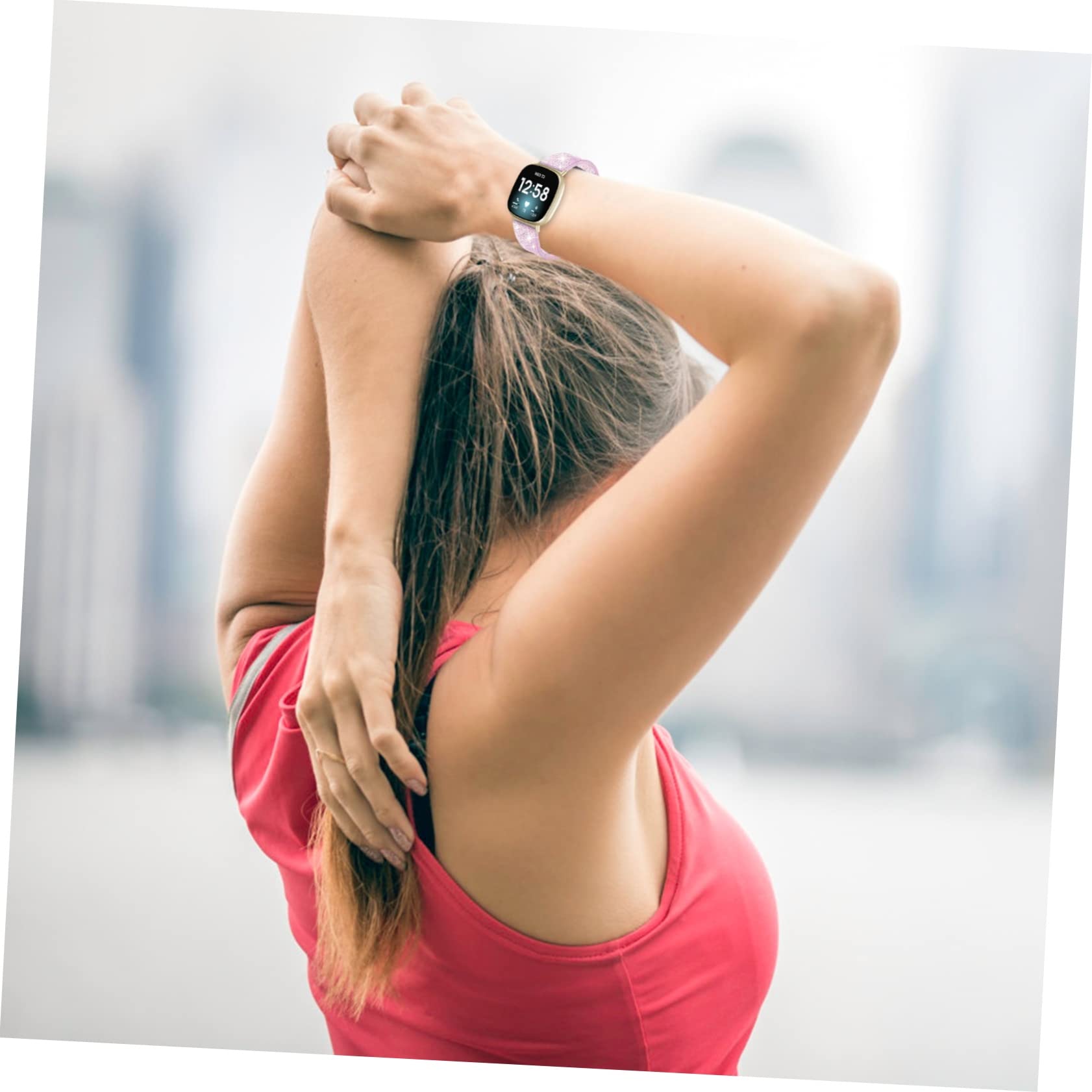 DOITOOL 3stücke Shiny -uhrenarmband Für Verstellbar Atmungsaktiv Glitzerndes Design Perfektes Für Weihnachten Und Besondere Anlässe