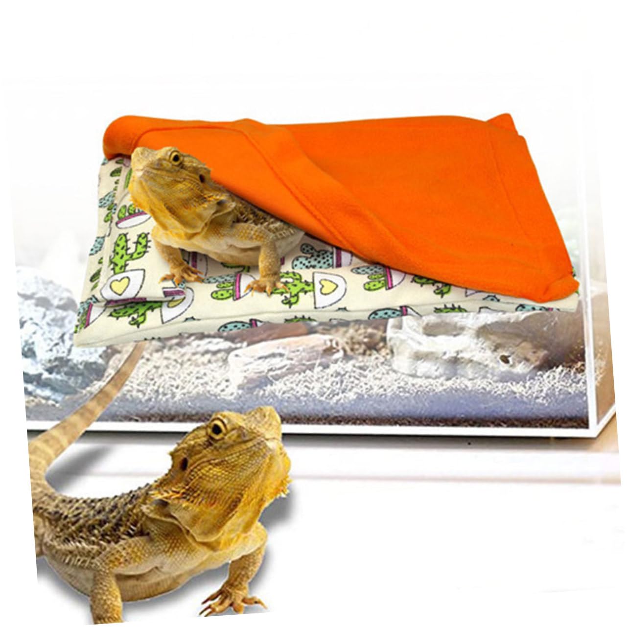 Housoutil 3piezas Cama Caliente para Pequeños Reptiles y Roedores y Duradera para Cobayas y Conejillos De Indias Diseño De Peluche Proporciona Comodidad y Seguridad El Hogar De Tu