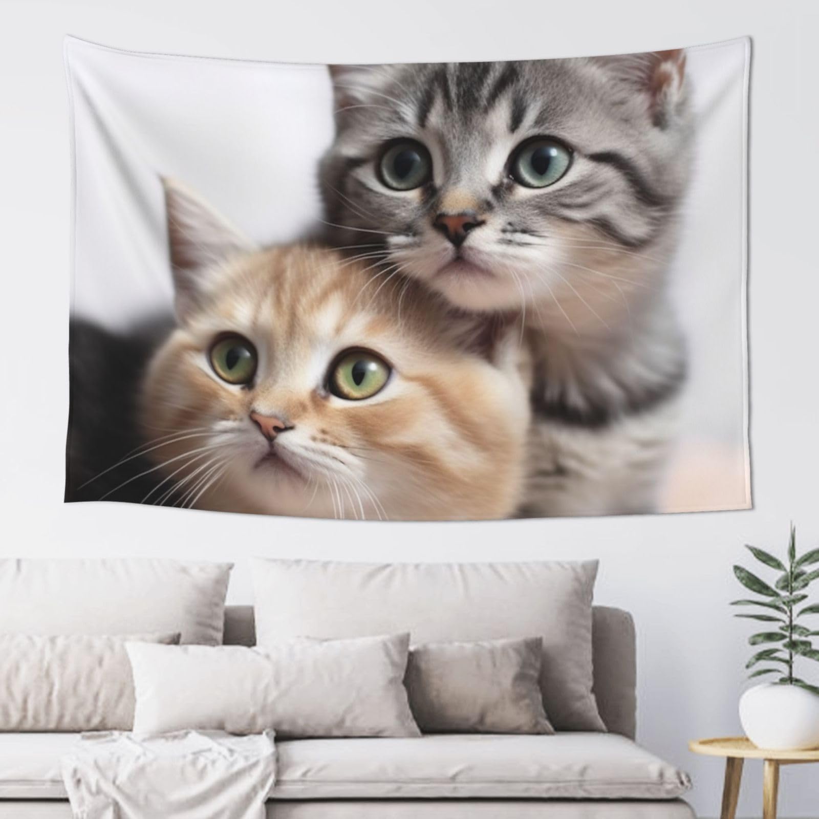 FodPand Cats Tapestry for Bedroom Aesthetic, Wall Hanging Tapestries Art Decor Backdrop Wall Tapestry for Dorm Living Room Funny Poster Party Banner Background 40" X 60"