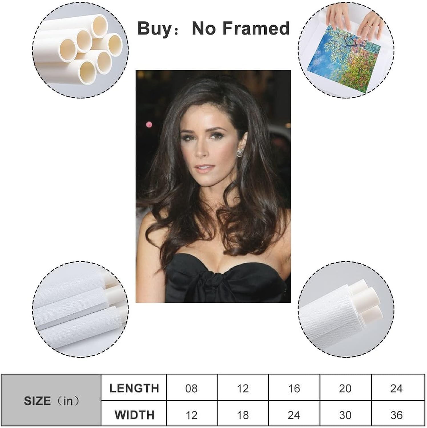 Amazon アビゲイルスペンサーポスターデコレーション絵画キャンバスウォールアートリビングルームポスターベッドルームキッチンデコレーション絵画16x24inch 40x60cm ウォールステッカー オンライン通販