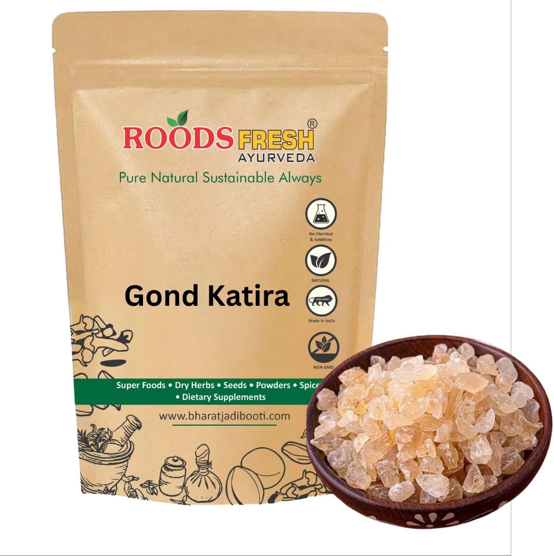 Roods Fresh Gond Katira (Edible Gum) | Almond Gum Badam Pisin - Tragacanth Gum (100 gram)