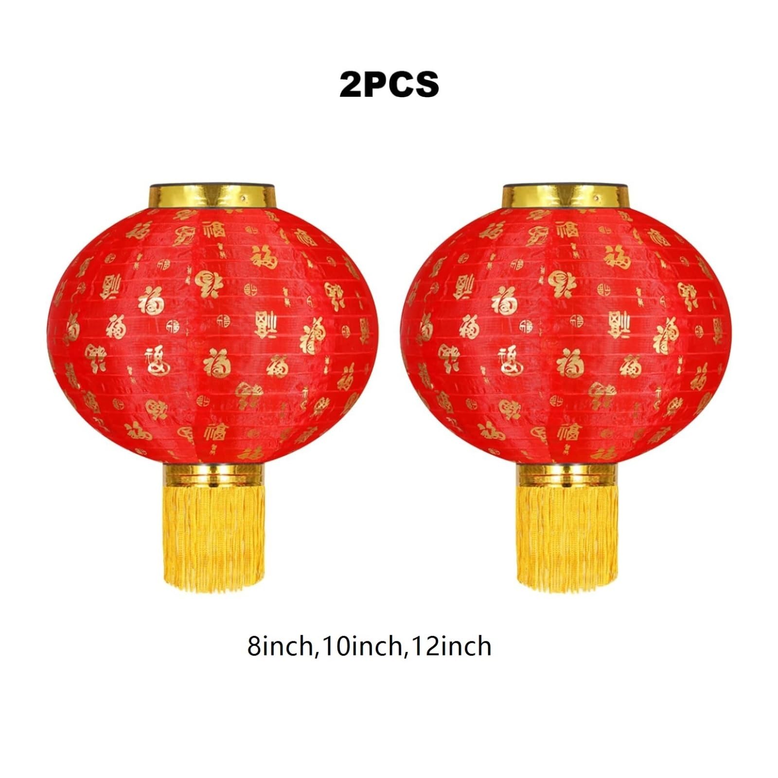 Papierowe Lampiony 2 Sztuki Wiszące Papierowe Lampiony Składane Na Obchody Nowego Roku I Wiosny Dekoracje Imprezę(A,8inch)