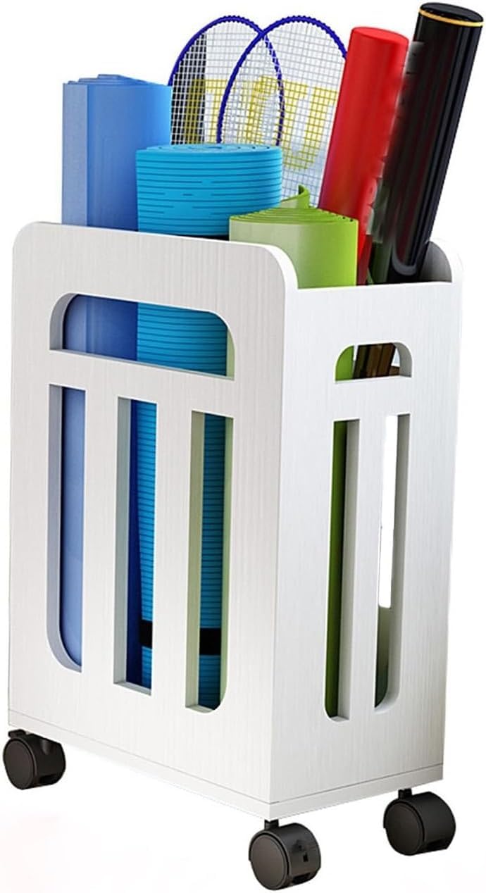 Supporto per Racchette da Tennis, Organizer per Attrezzature Sportive, per palestre, Club, scuole, stadi (Solo Supporto) (Bianco)