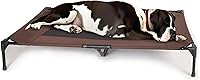 Vista 1 de K&H Pet Products Cuna elevada para perros para exteriores, hamaca elevada transpirable y refrescante para perros XL, cubierta de malla lavable