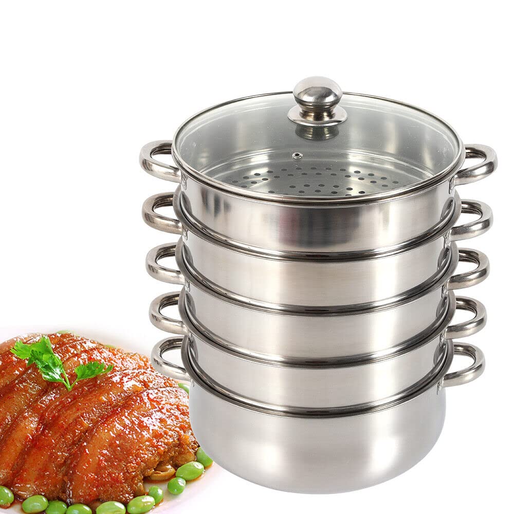 Cocina de vapor multifunción hogar cinco capas multicapa huevo al vapor, verduras al vapor, arroz al vapor olla integrada, vaporizador de seguridad con gran capacidad