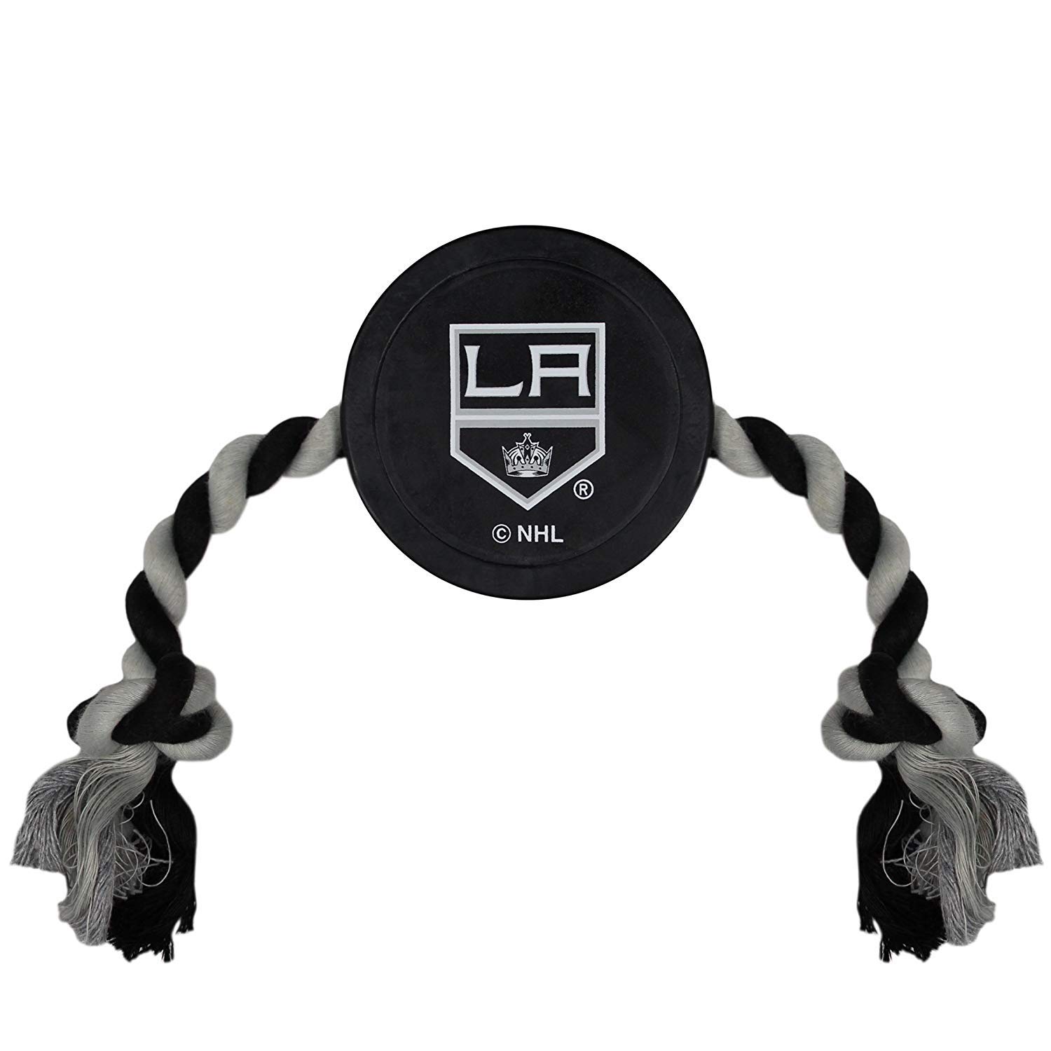 Pets First NHL Los Angeles Kings Puck Toy for Dogs & Cats. Play Hockey with Your Pet with This Licensed Dog Tough Toy Reward!