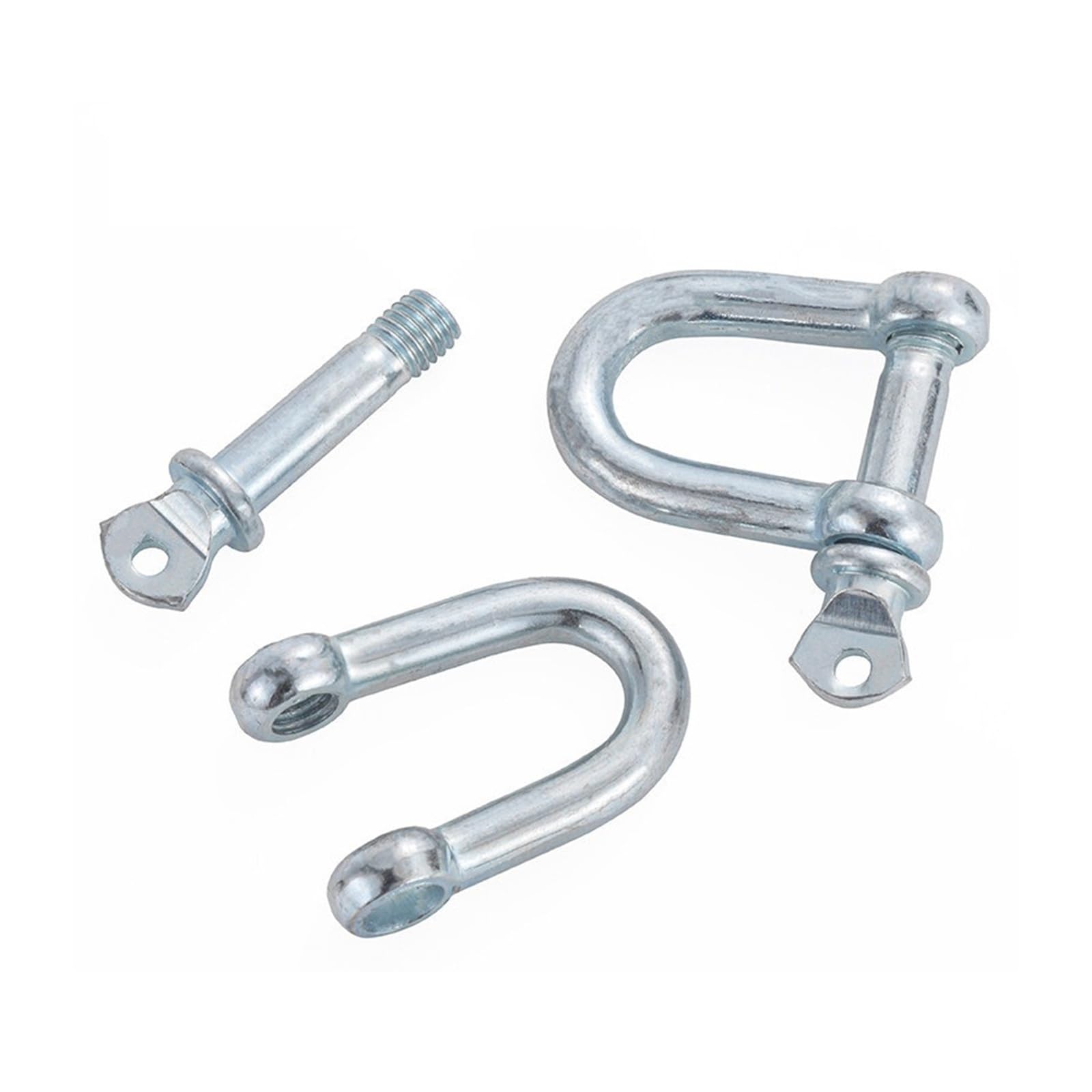 Grillete de anillo en D M6-M50, grilletes de elevación galvanizados de alta resistencia de acero al carbono for remolque, lona y amarre de barcos(M38/6.0t-1pc Galvanized)