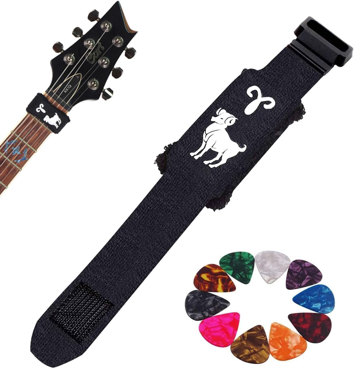 Rockhouse Guitar String Dampener Muter Silencer Fret Strap