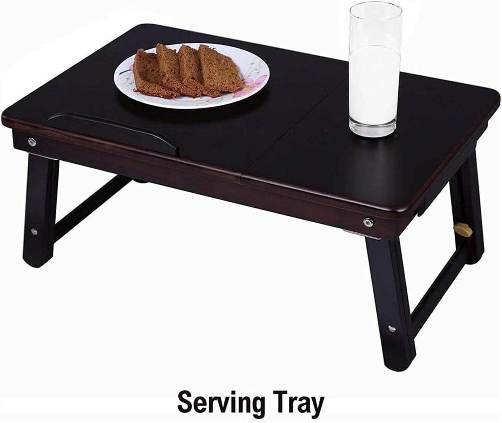 Table Pliante d'ordinateur Bureau d'ordinateur Portable réglable Portable Petit déjeuner Servant Plateau de lit avec tiroir supérieur inclinable adapté à la Maison