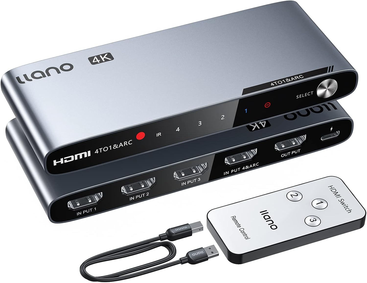 llano Hdmi Switch Automatic Switching, HDMI Switcher 4K