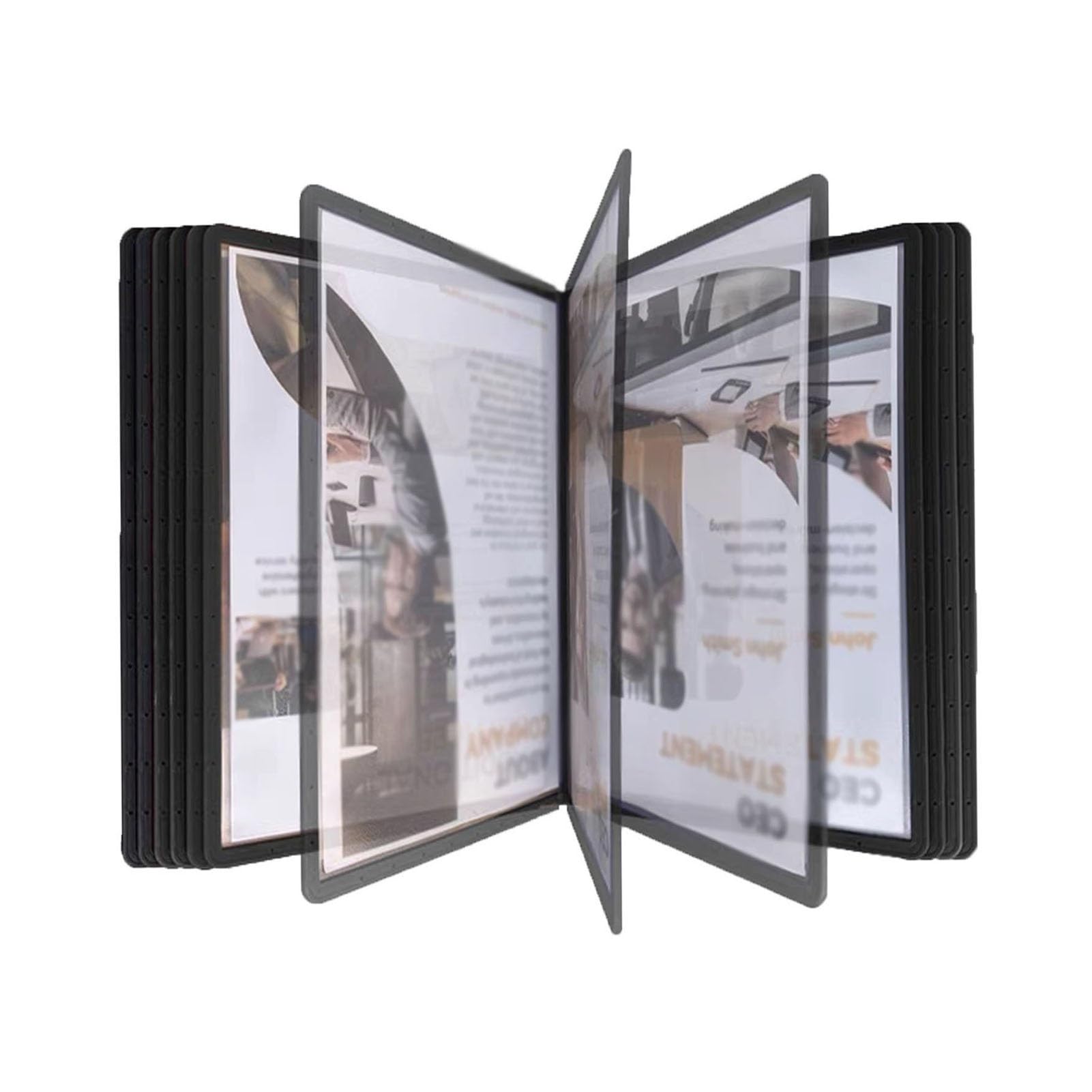 Multi-function Reference Organizer, For Professional Use 20 Two-sided Present Pockets, Deluxe Desktop Reference System, Pvc File Organizer Intended for Desk, For Office Storage A4 Dimension Documents