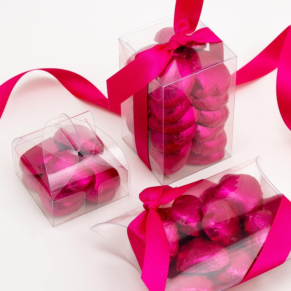 Italian Options Milk Chocolate Foiled Hearts, 30 Chocolates, Purple Foil — view 16