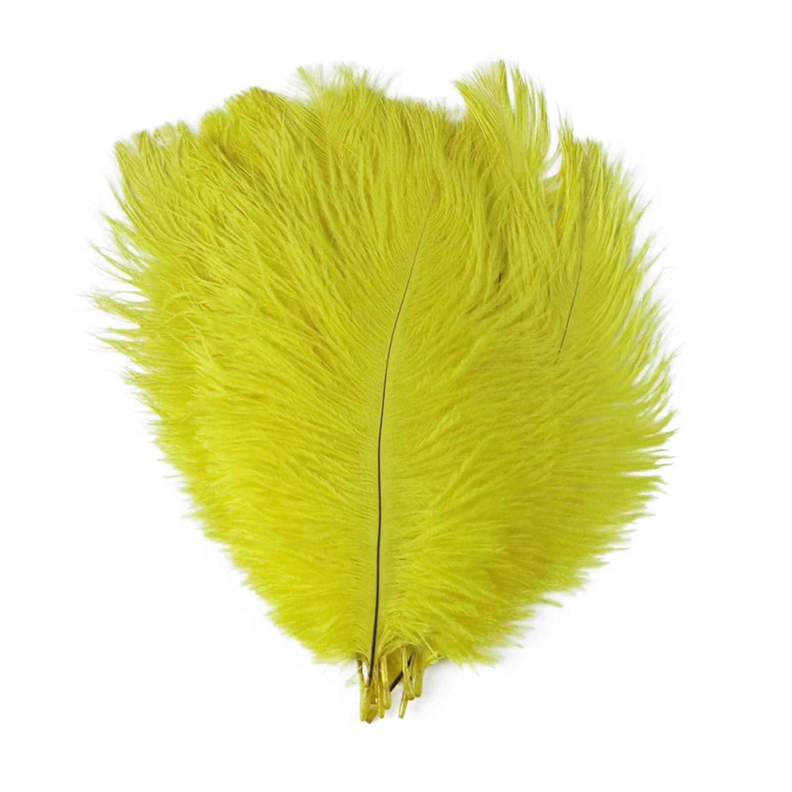 Ostrich Feathers Ostrich Feather for Wedding Decoration Handicraft Accessoires DIY Dream Catcher 15-55CM/6-22Inch Plume Decor 10pcs(09 Yellow,50-55cm 20-22inch)