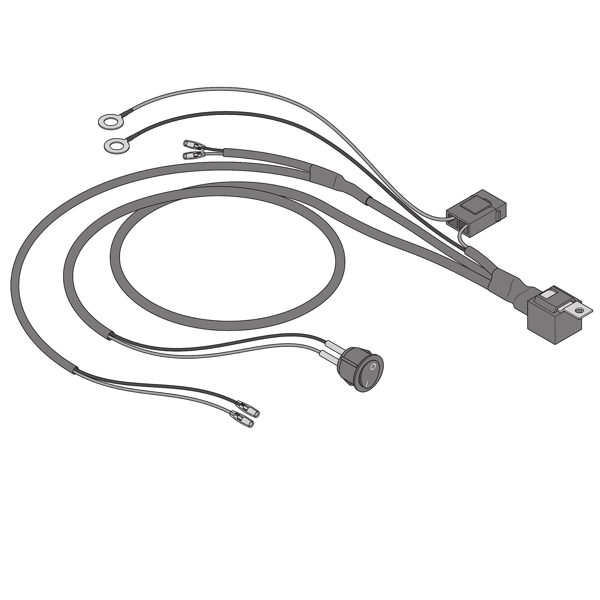 OSRAM LEDriving WIRE HARNESS AX 2LS, cablaggio per strisce luminose auto, kit cablaggio barra luminosa, set cavi per l'installazione di due sorgenti luminose, adattatore per fari auto