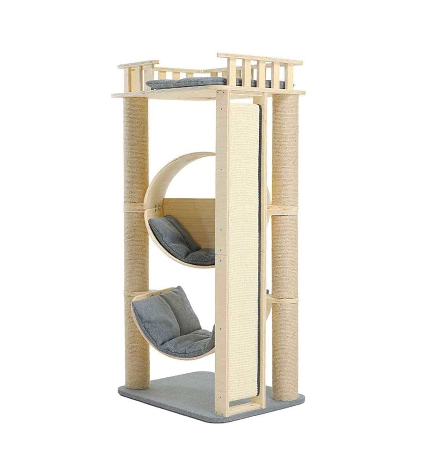 Drapaki dla kotów Drapaki Mieszkania Hamak Odpoczywający okoń Indoor Pet Activity Furniture Dom do zabawy dla Kitty Kitten Wielofunkcyjny kot Mieszkanie