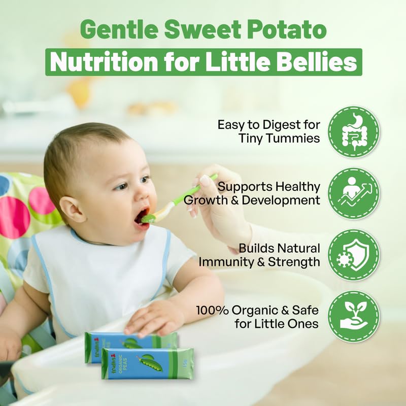 Organic Freeze-Dried Peas Food Powder, Stage 1 Baby Puree Mix for Infants & Toddlers, Organic Powder for Early Veggie Introduction & Family Meals image 5