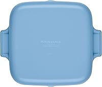 Vista 10 de KitchenAid Parrilla cuadrada de hierro fundido esmaltado y bandeja para asar, 11 pulgadas, terciopelo azul