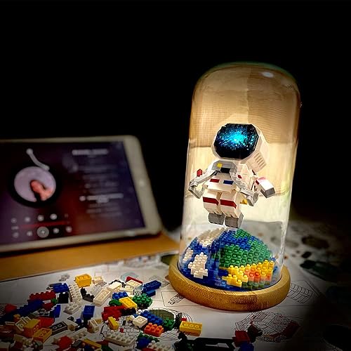 Uvini Juego de construcción de astronauta modelo de bloques de construcción, juguete de construcción STEM para adultos, juguetes de ladrillos de