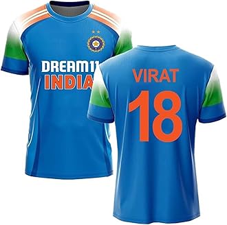 Ind Cricket Team Virat Kohli 18 Jersey 2024 for Men & Boys