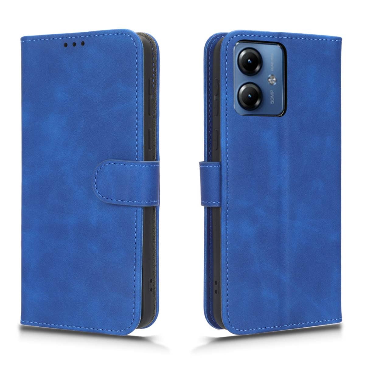 Fertuo Cover per Motorola Moto G14, Custodia Portafoglio a Libro in Pelle Flip Cover con Porta Carte, Chiusura Magnetica [Disegni di Mandala] Case Antiurto per Motorola Moto G14, Oro Rosa