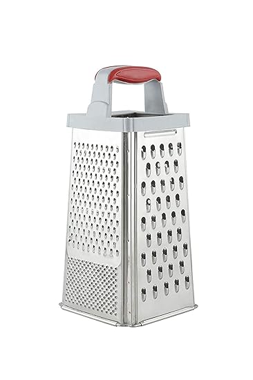 Stainless Steel Multi Purpose Slicer and Grater (Peeler, Masher, Grater, Cutter, Miller, Squeezer) for Vegetables - 4 Sided Multi Function