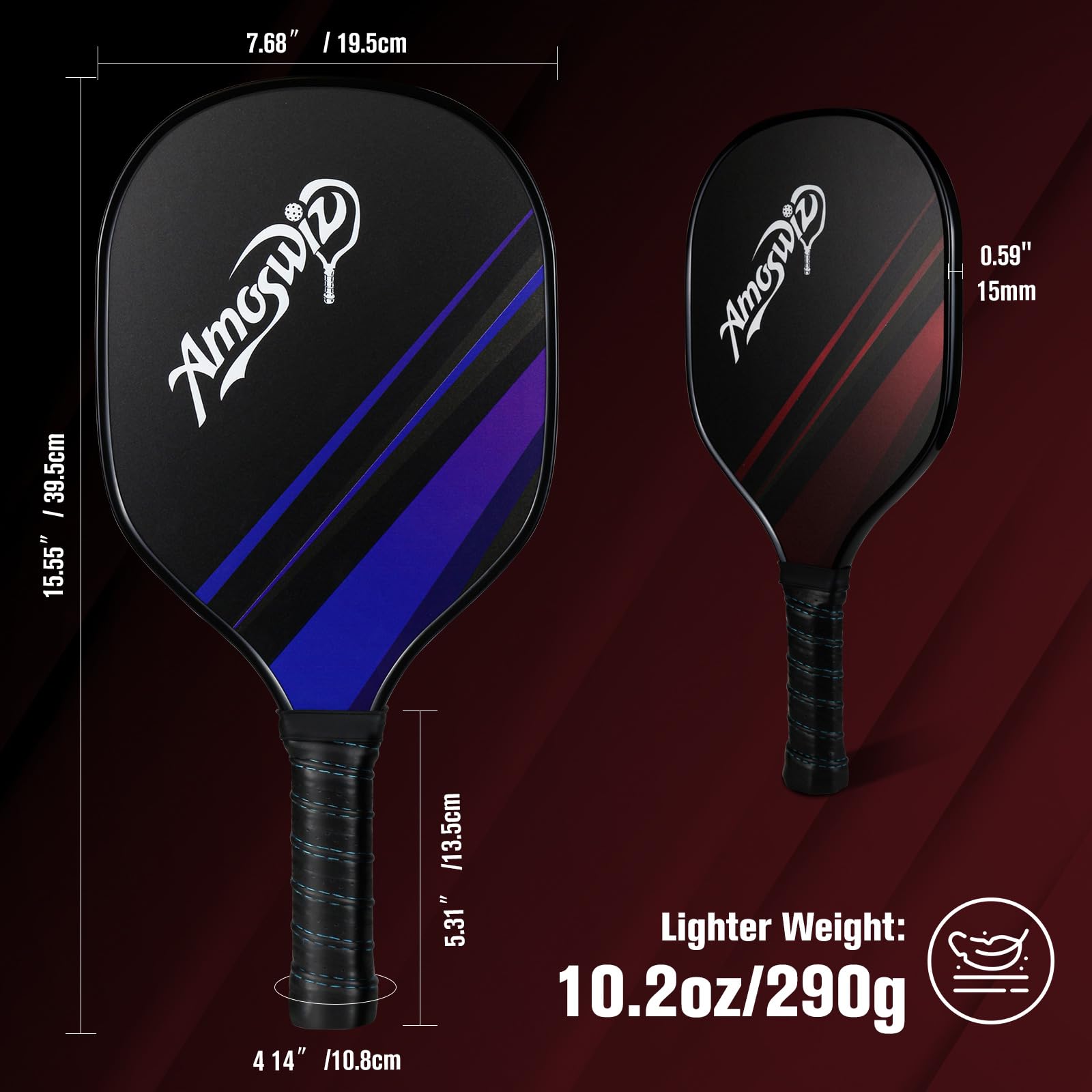 Set di 4 racchette per pickleball, in legno, con 4 palline, set base per pickleball, per uomini e donne, set tutto in uno, set da 4